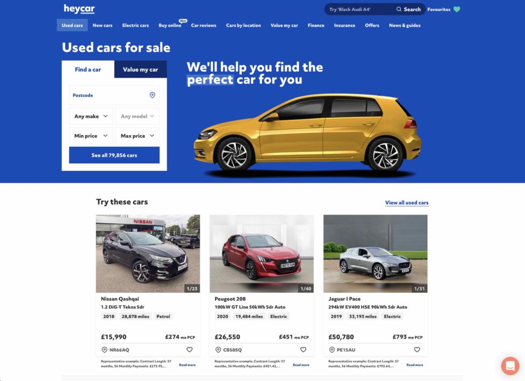 The Best Used Car sites UK 2022