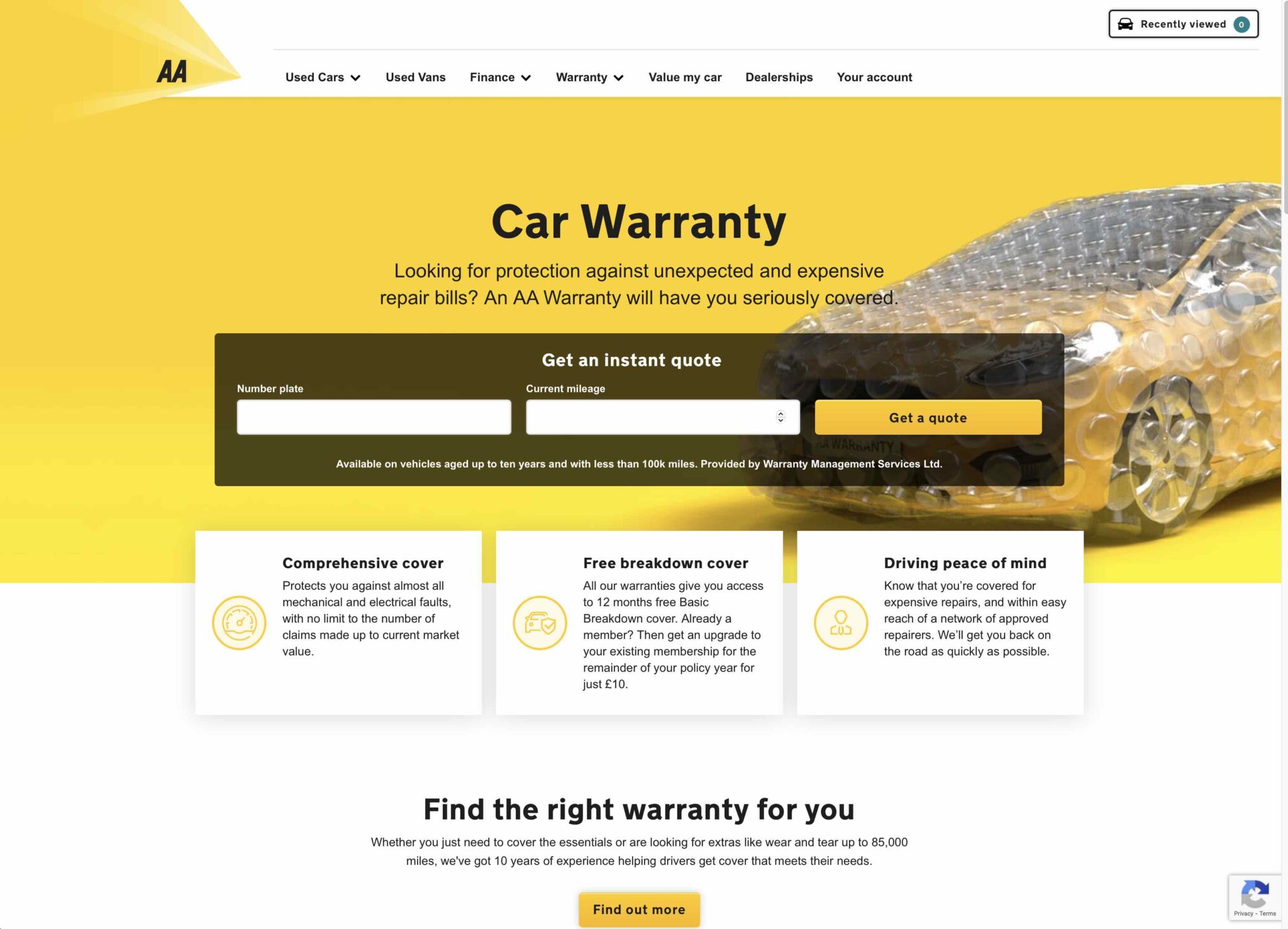 The Best Used Car Warranty UK 2024