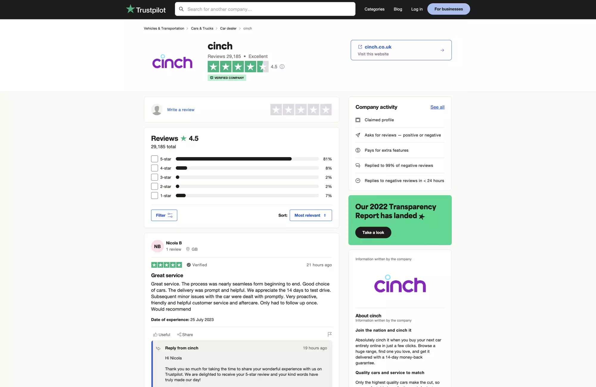 Cinch Reviews