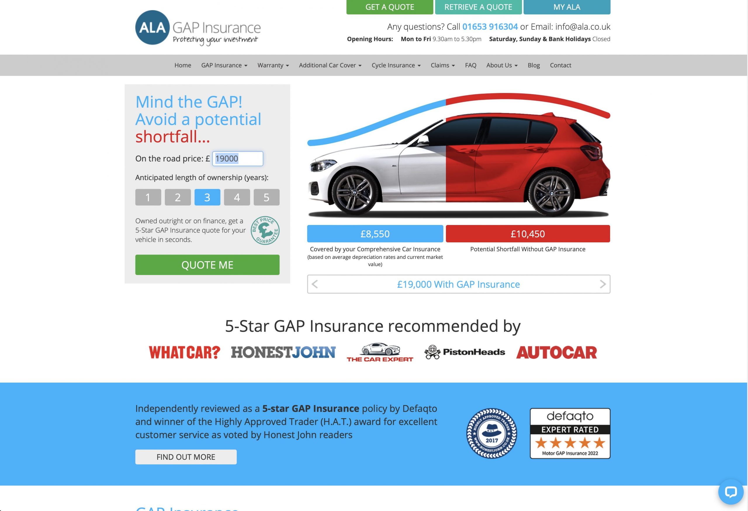 ALA Insurance GAP Insurance Scaled