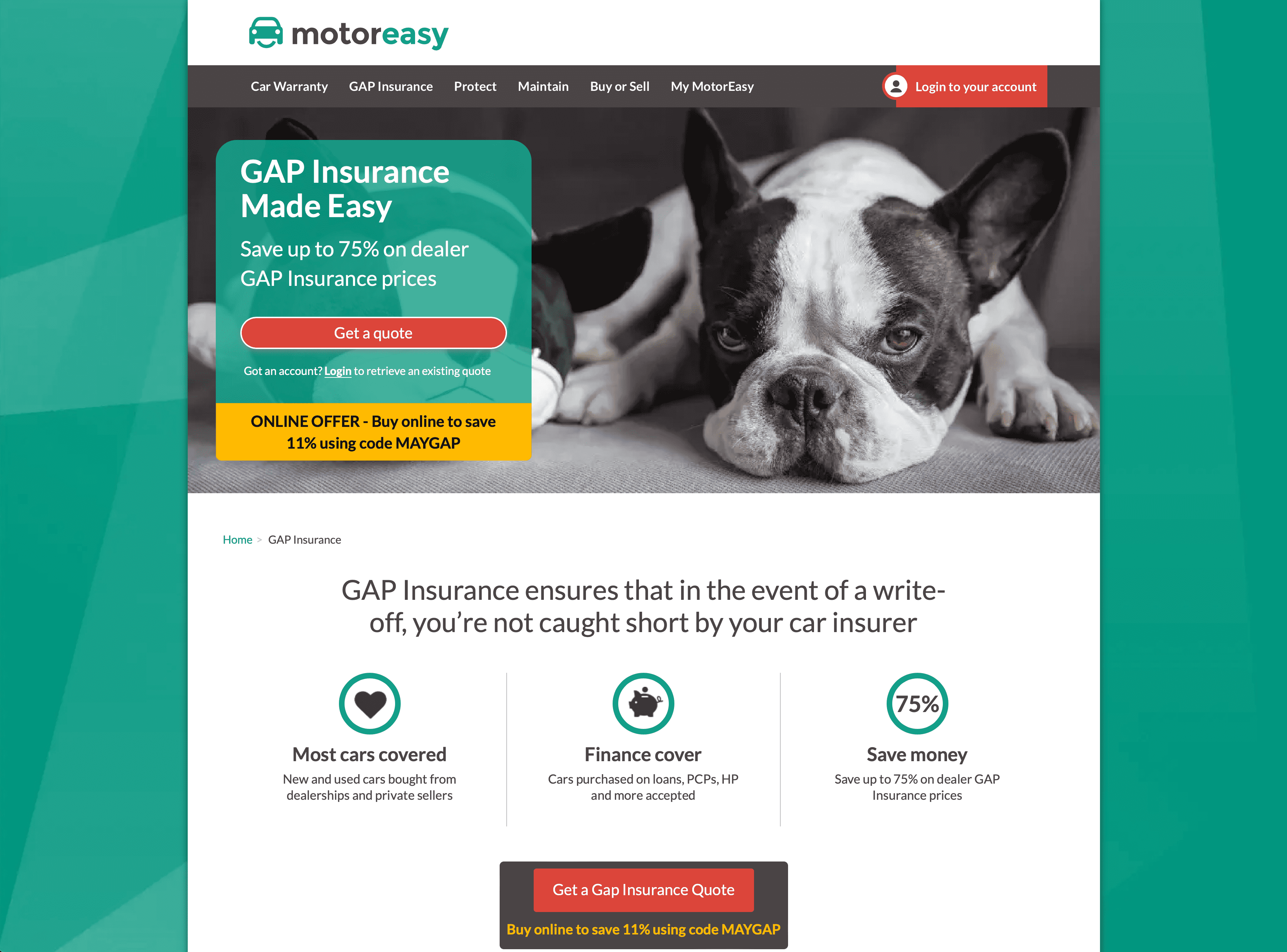 MotorEasy GAP Insurance Review