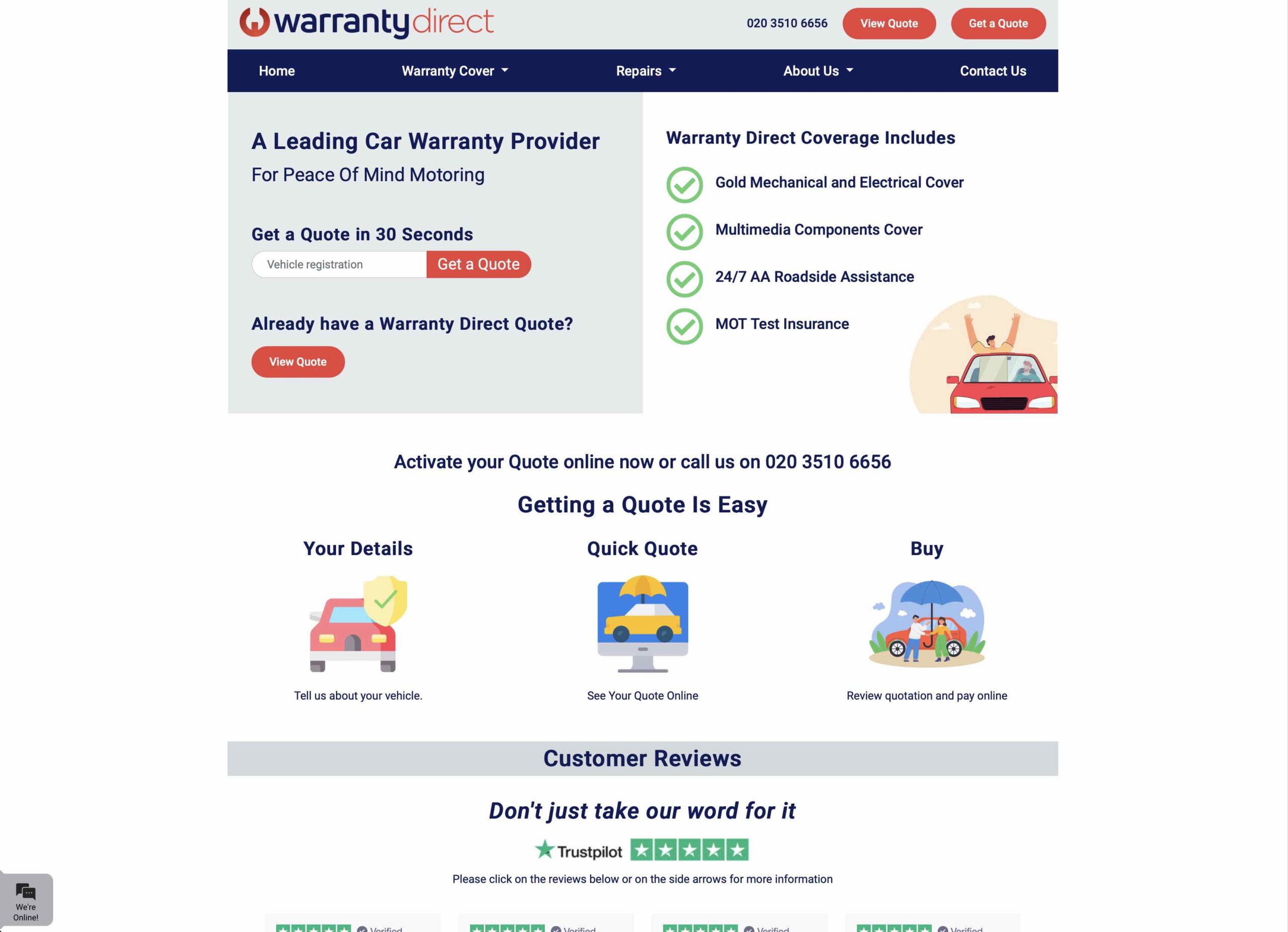 Warranty Direct Front Page Scaled
